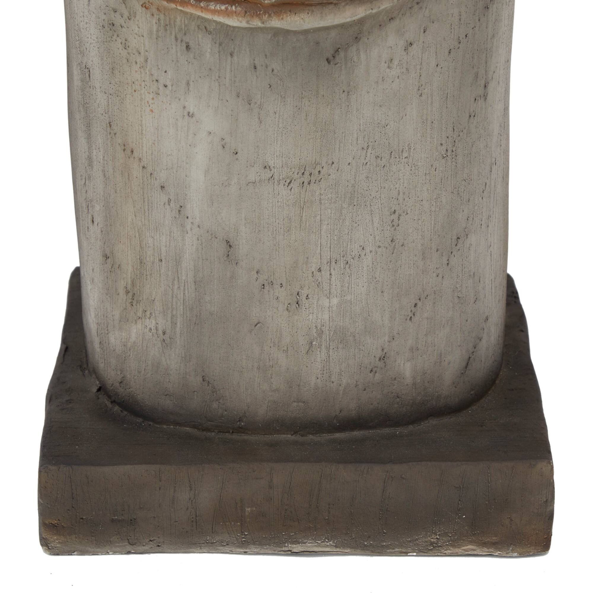 Brown MGO Contemporary Garden Sculpture, 10" x 10" x 10"